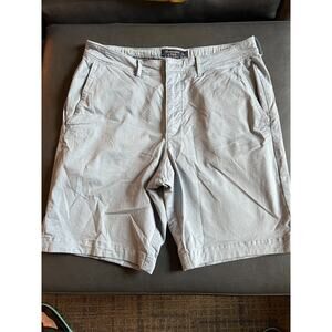 Abercrombie & Fitch Men's Neutral light Gray Blue Cotton Shorts Size 32